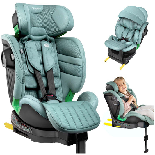 Pasukama automobilinė kėdutė su atramine koja Nukido Shelly, i-Size, ISOFIX