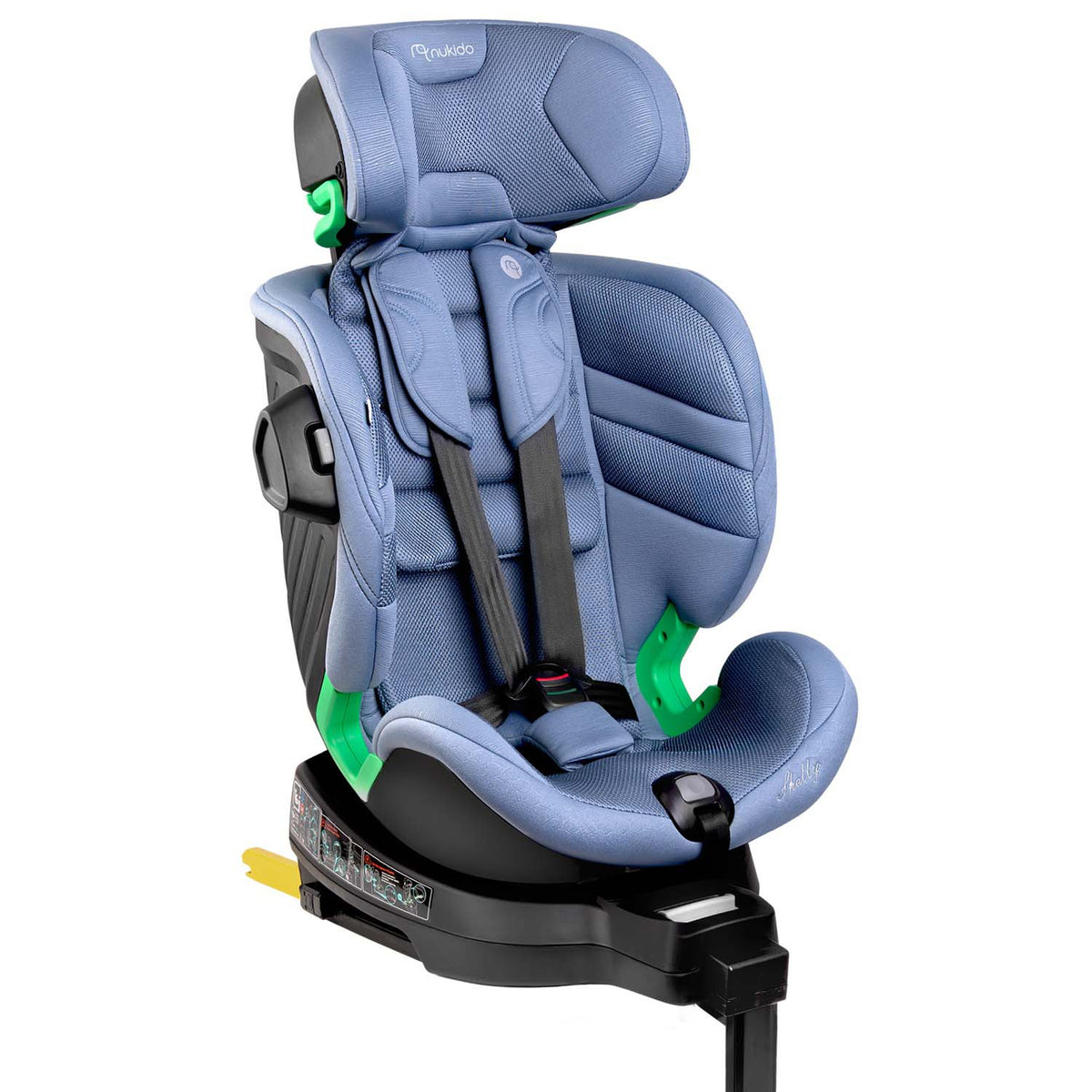 Pasukama automobilinė kėdutė su atramine koja Nukido Shelly, i-Size, ISOFIX