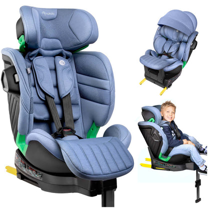Pasukama automobilinė kėdutė su atramine koja Nukido Shelly, i-Size, ISOFIX