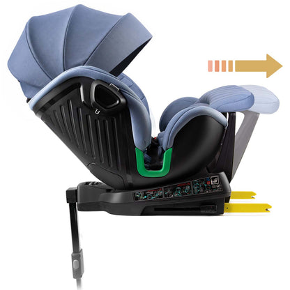Pasukama automobilinė kėdutė su atramine koja Nukido Shelly, i-Size, ISOFIX