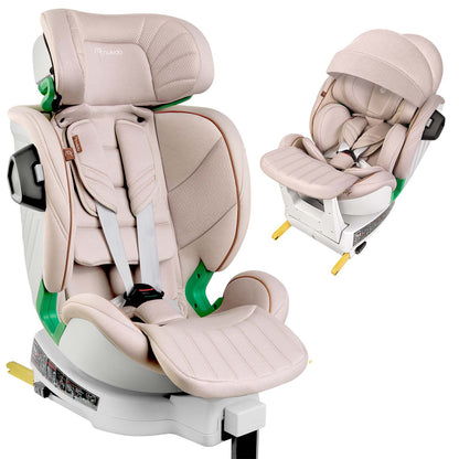 Pasukama automobilinė kėdutė su atramine koja Nukido Shelly, i-Size, ISOFIX