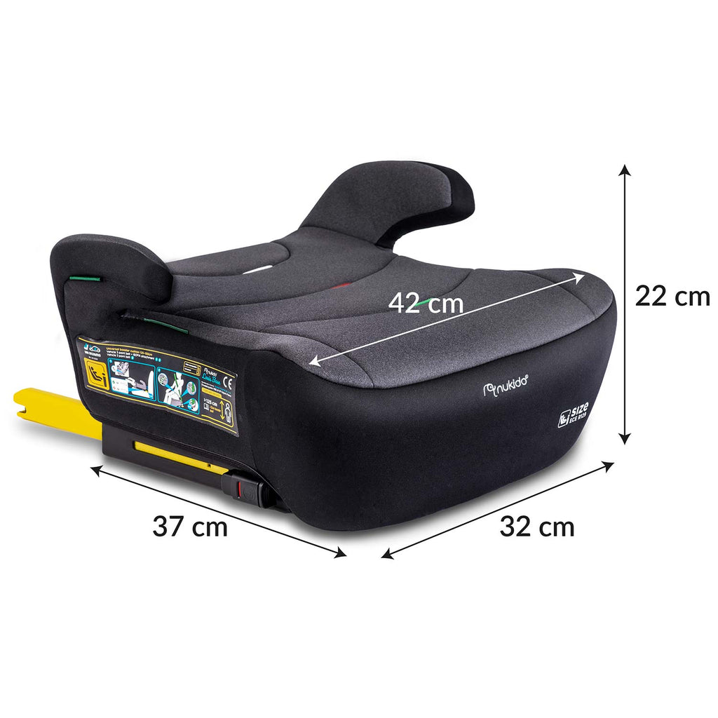 Automobilinė kėdutė vaikams 22-36 kg su ISOFIX tvirtinimu Louis Nukido tamsiai pilka