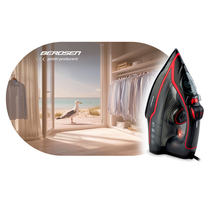 Garinis lygintuvas Berdsen, 2600 W, keraminis padas