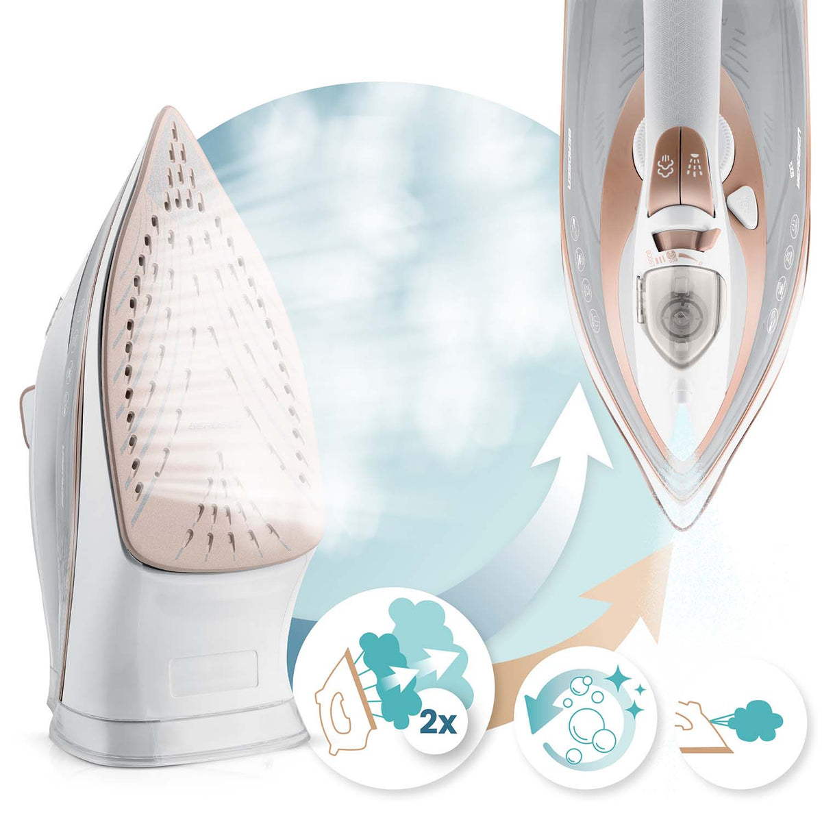 Garinis lygintuvas Berdsen, 3000 W, keraminis padas
