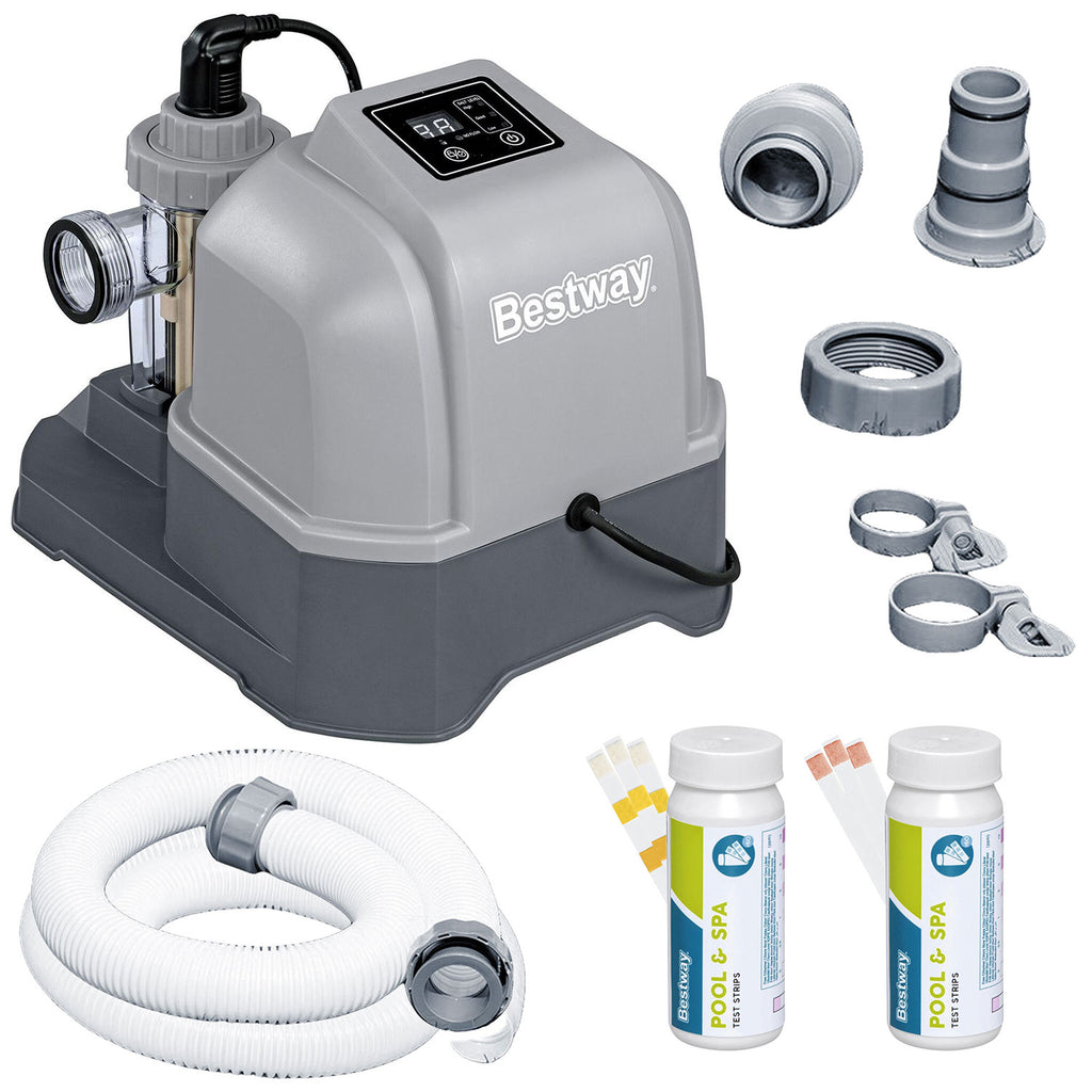 Chloro generatorius sodo baseinams Bestway 58775 12g/h vandens priežiūros įrenginys be chemikalų