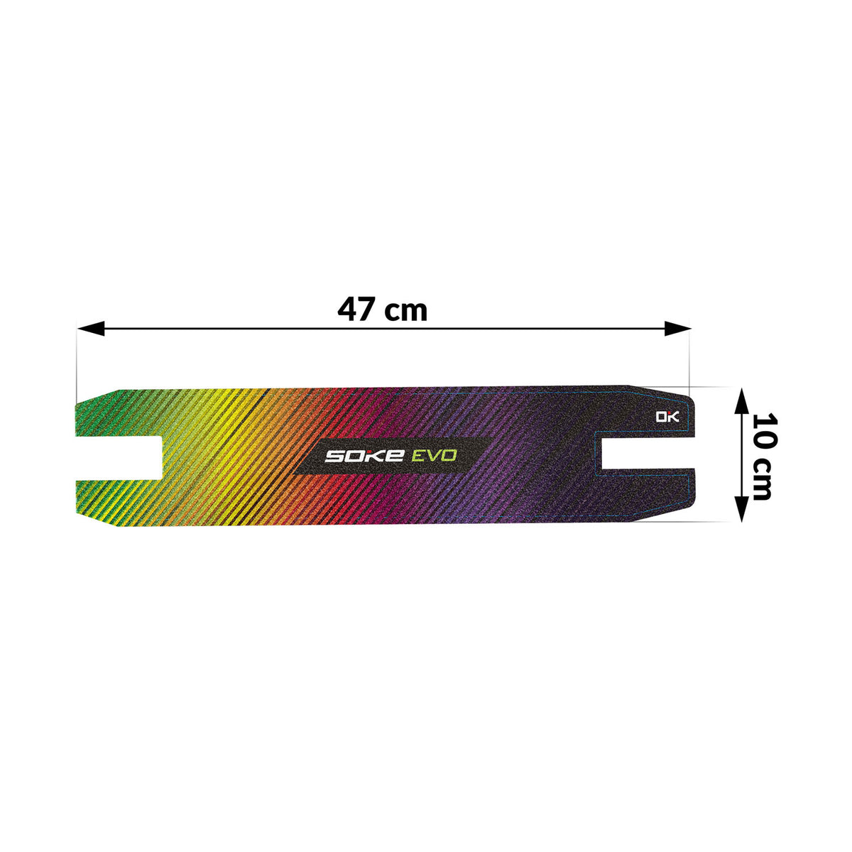 Paspirtuko neslystanti danga Soke Rainbow, 47 × 10 cm