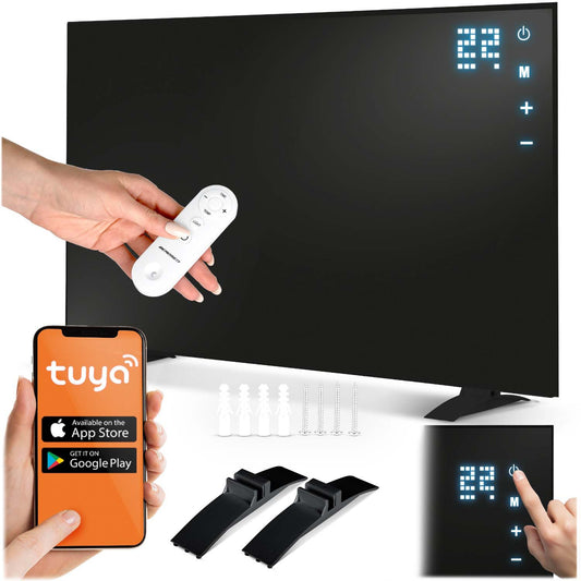 Infraraudonųjų spindulių šildytuvas Berdsen, 600 W, su pulteliu ir Wi-Fi