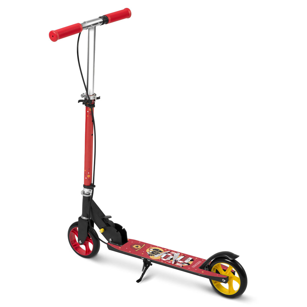 Vaikiškas gaisrininko paspirtukas Ricokids KODI su reguliuojamu vairu, sulankstoma konstrukcija ir 145 mm PU ratais