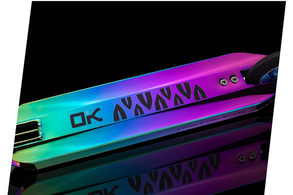 SOKE PRO neochrominis triukinis paspirtukas gatvės važinėjimui jaunimui ir suaugusiems