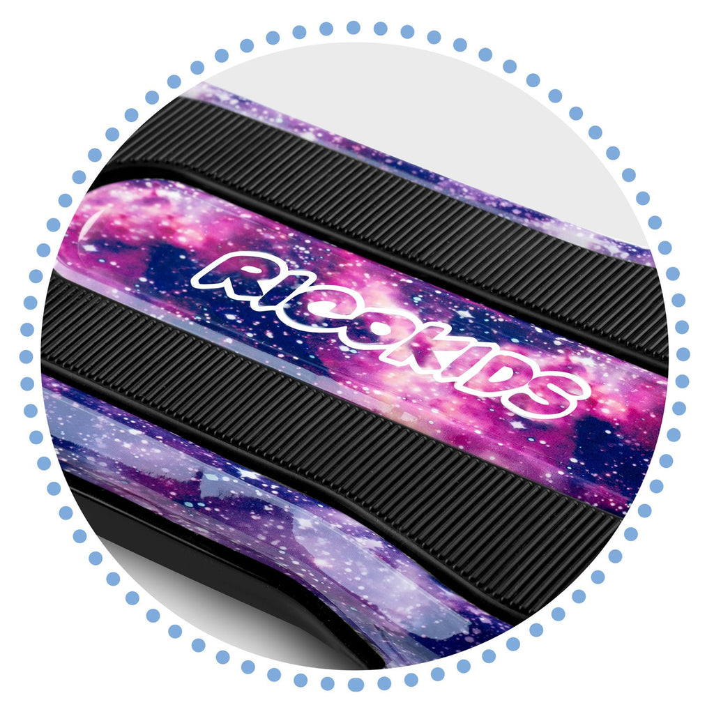 Ricokids Piko triratis paspirtukas vaikams rožinės ir violetinės spalvos su LED žibintais ir balansiniu vairavimu