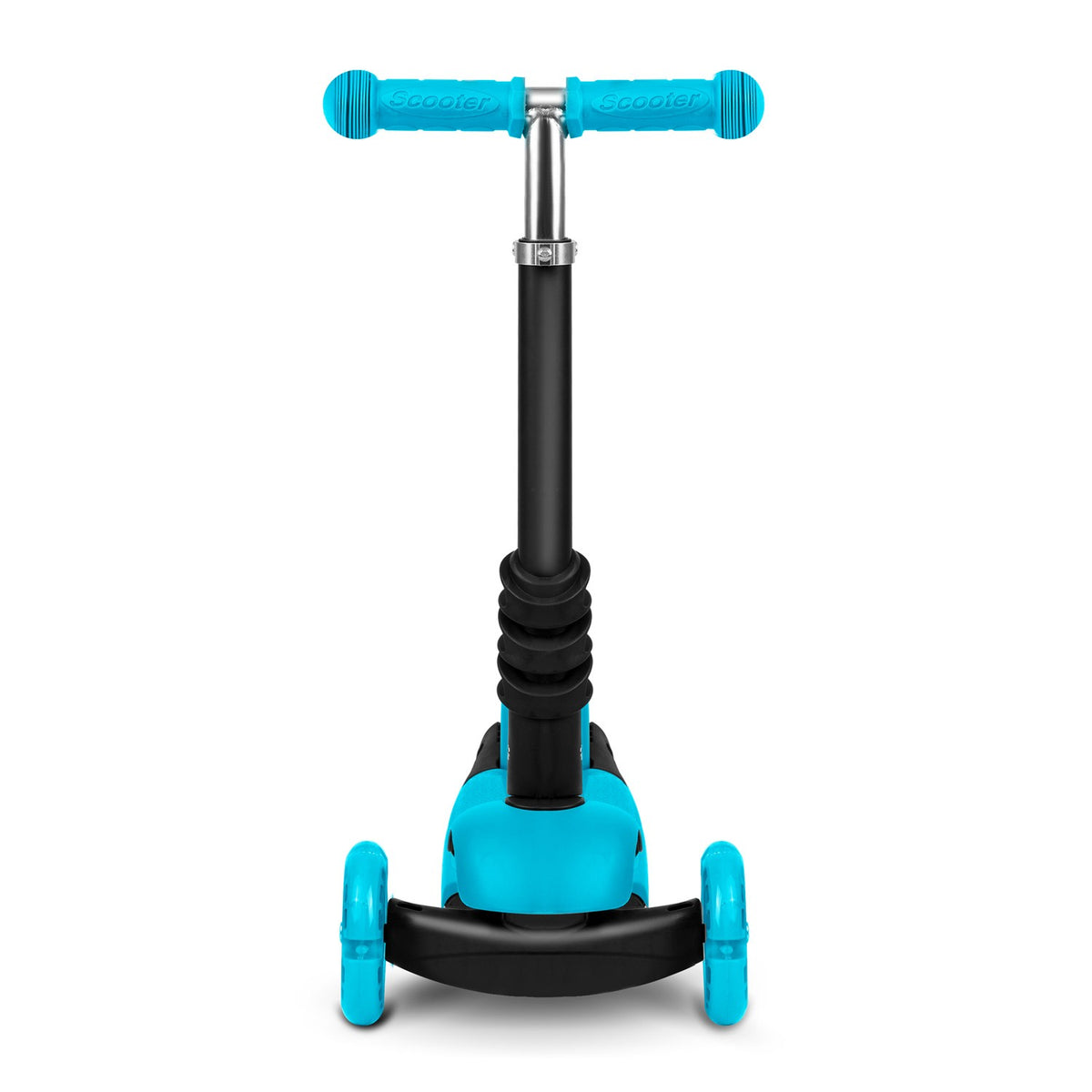 Ricokids Buggy triratis paspirtukas vaikams 3in1 turkio spalvos su LED ratais ir reguliuojama sėdyne