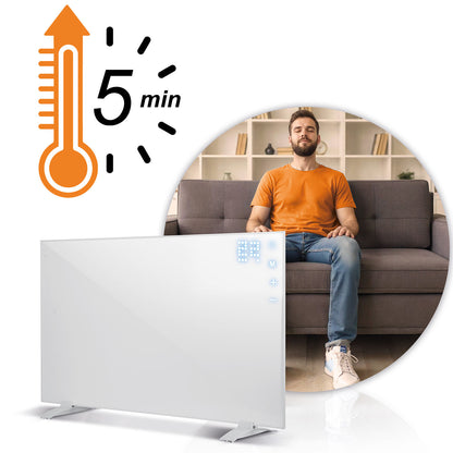 Infraraudonųjų spindulių šildytuvas Berdsen, 600 W, su Wi-Fi valdymu