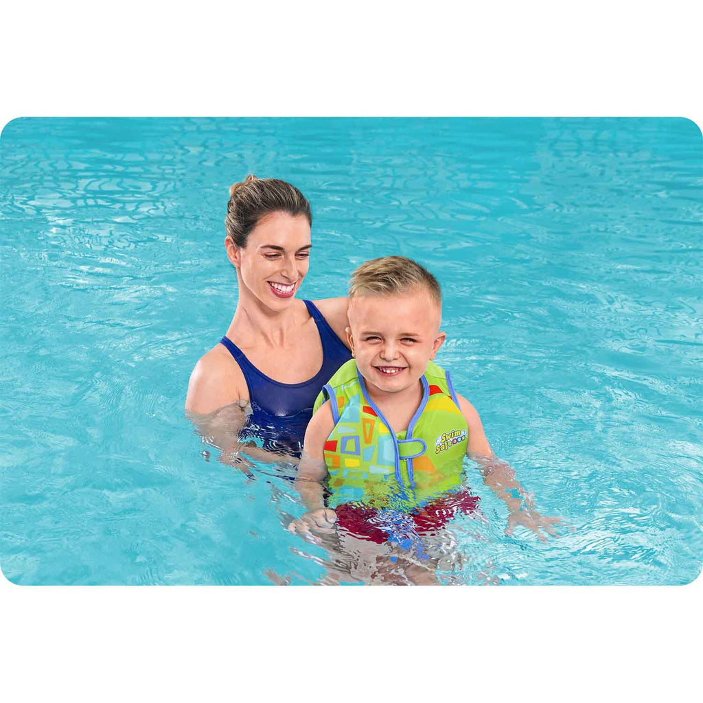 Vaikiška žalia Bestway plaukimo liemenė M/L su UV apsauga vaikams 11–18 kg