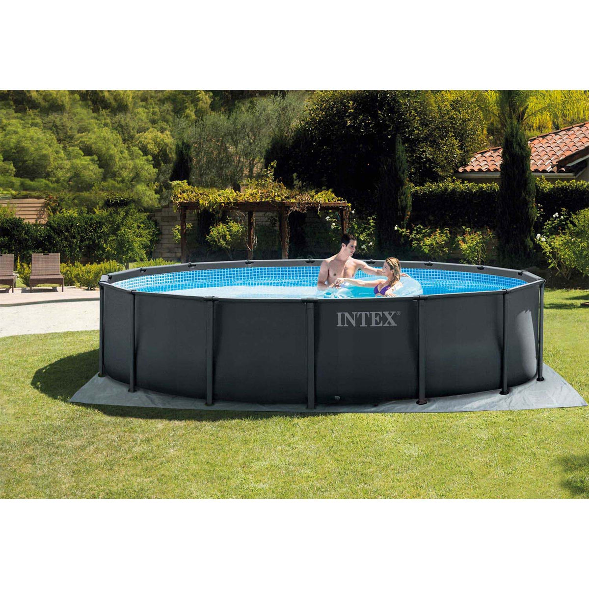 Karkasinis baseinas Intex, 488 × 122 cm, 12 dalių komplektas