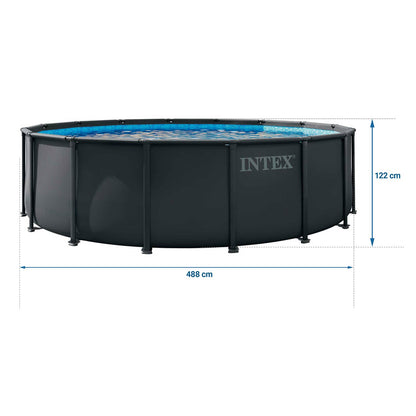 Karkasinis baseinas Intex, 488 × 122 cm, 17 dalių komplektas