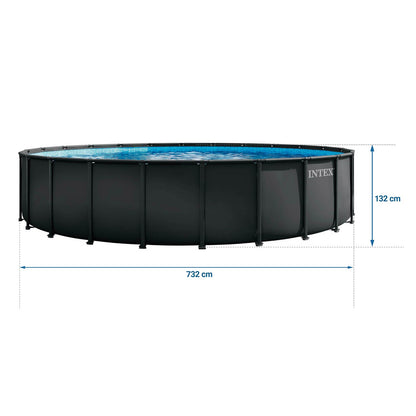 Karkasinis baseinas Intex, 732 × 132 cm, 11 dalių komplektas