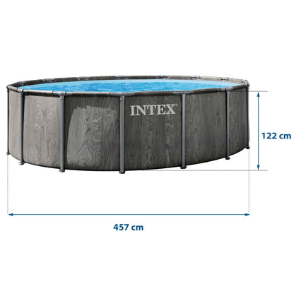 Karkasinis baseinas Intex, 457 × 122 cm, 12 dalių komplektas