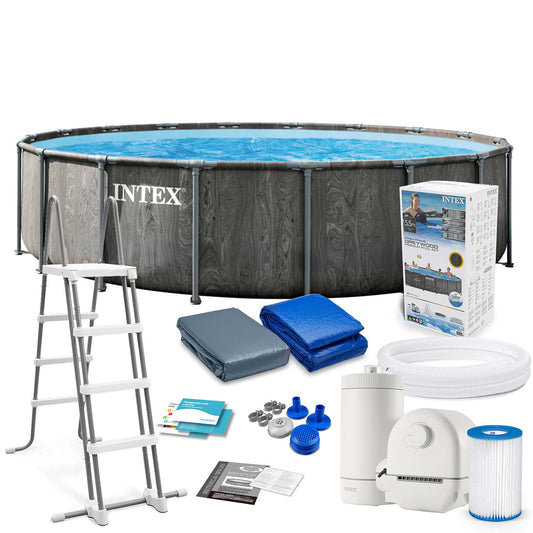 Karkasinis baseinas Intex, 549 × 122 cm, 12 dalių komplektas