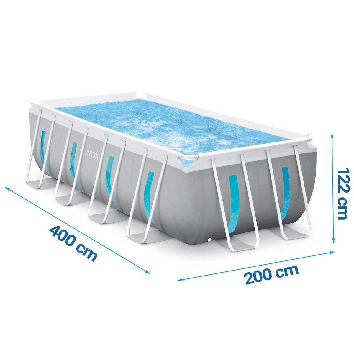 Karkasinis baseinas Intex, 400 × 200 × 122 cm, 12 dalių komplektas