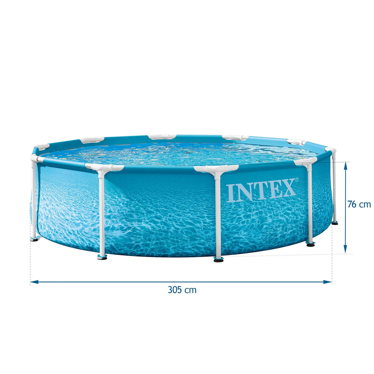 Karkasinis baseinas Intex, 305 × 76 cm, 5 dalių komplektas