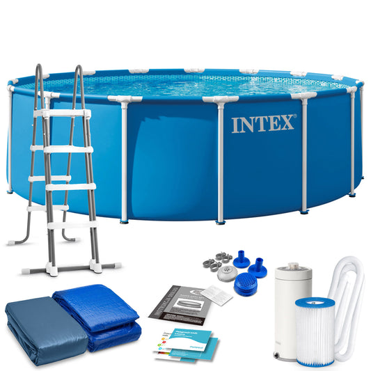Karkasinis baseinas Intex, 457 × 122 cm, 12 dalių komplektas