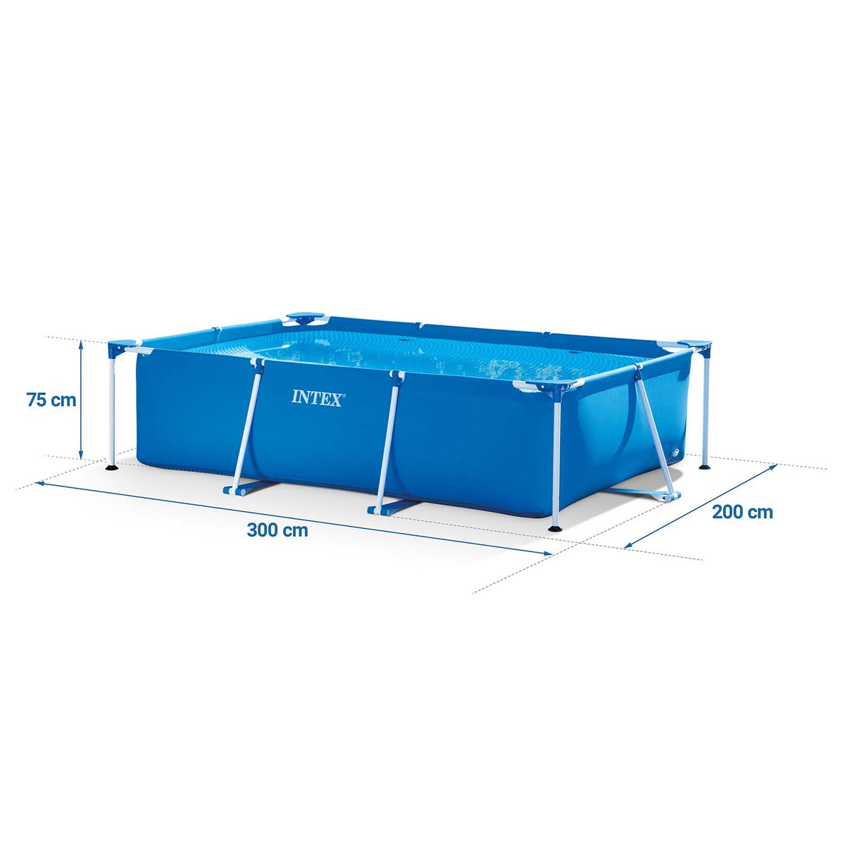 Karkasinis baseinas Intex, 300 × 200 × 75 cm, 15 dalių komplektas