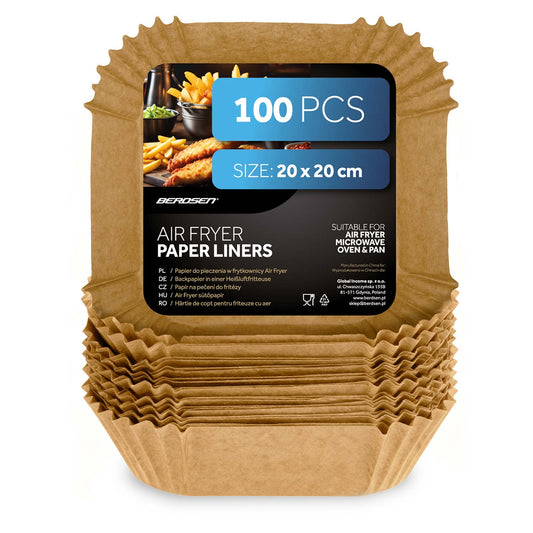 Kepimo popieriaus įdėklai karšto oro gruzdintuvei Berdsen, 20 cm, 100 vnt.