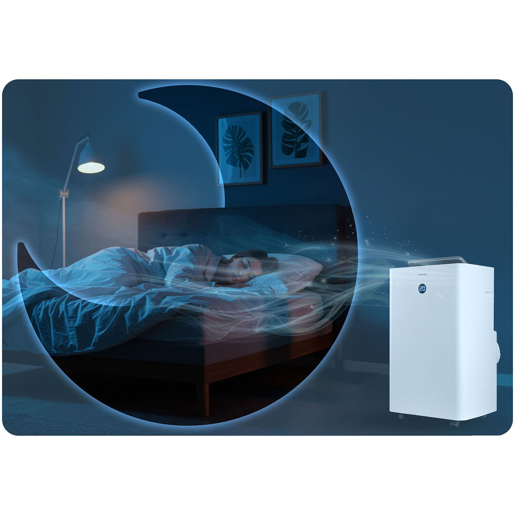 Mobilus oro kondicionierius 14000 BTU su šildymo funkcija drėgmės surinkėju WiFi valdymu Berdsen