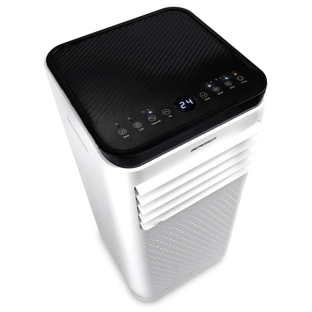 Nešiojamas oro kondicionierius 9000 BTU Berdsen BD-583 su WiFi valdymu ir drėgmės šalinimo funkcija patalpoms iki 40 m³