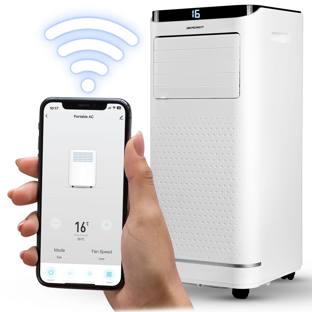 Nešiojamas oro kondicionierius Berdsen BD-583 9000 BTU su WiFi valdymu ir drėgmės šalinimo funkcija