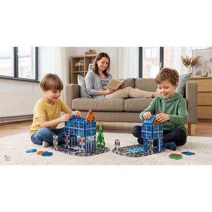 Magnetinis konstruktorius su savaeigiu policijos automobiliu Ricokids, 91 dalis