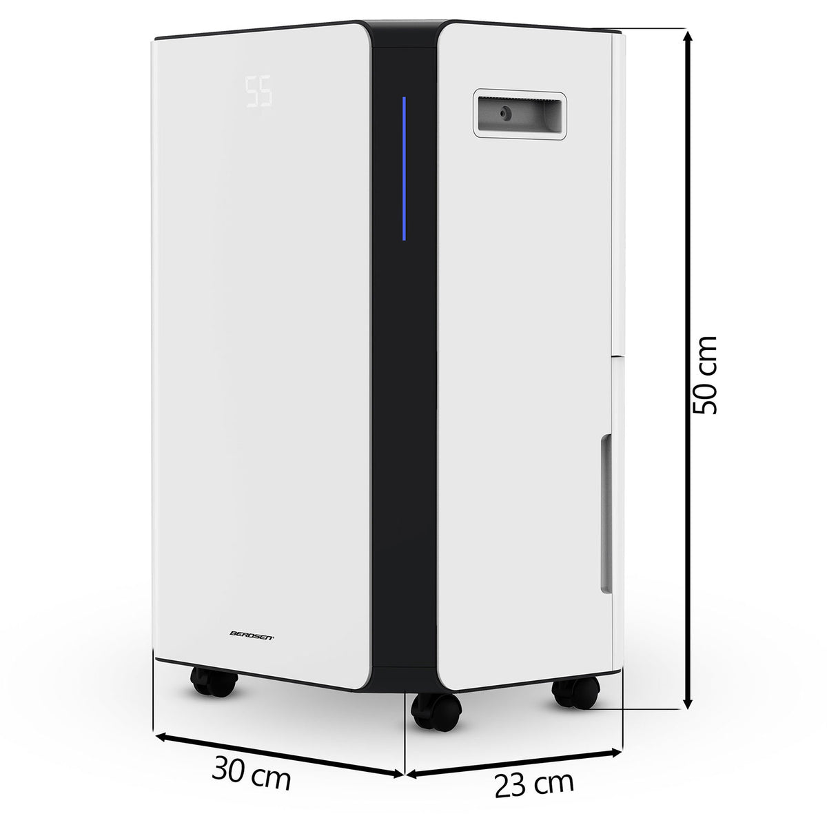 Kompresorinis oro sausintuvas Berdsen, 20 l/24 val., Wi-Fi, baltas