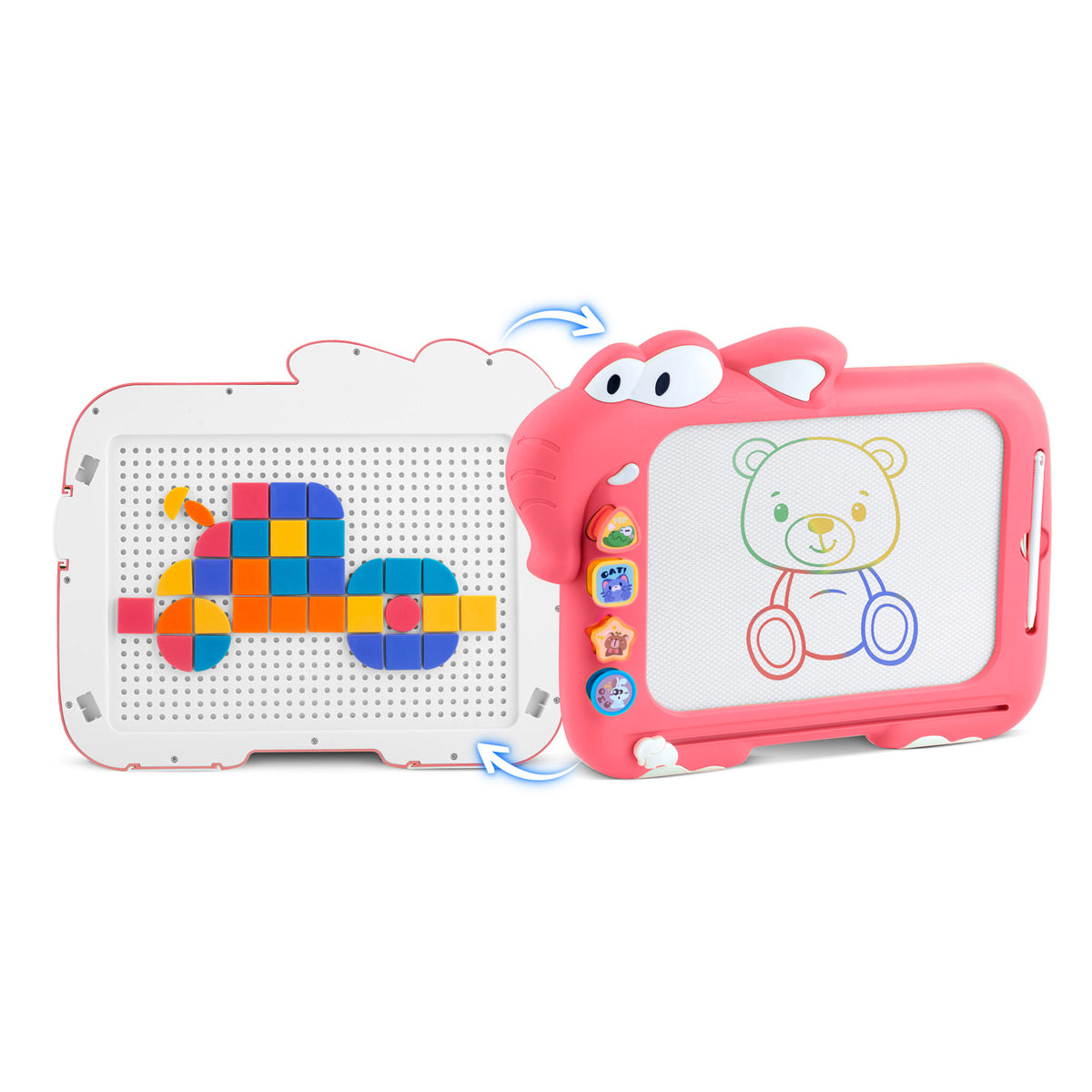 Magnetinė piešimo lenta-staliukas su tangrama Ricokids