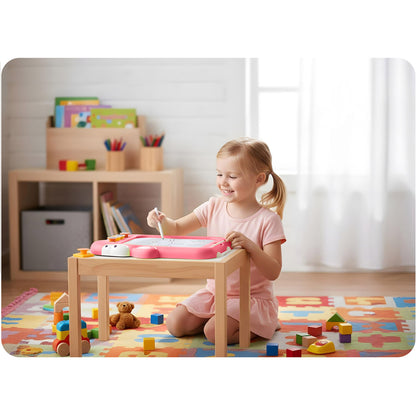 Magnetinė piešimo lenta-staliukas su tangrama Ricokids