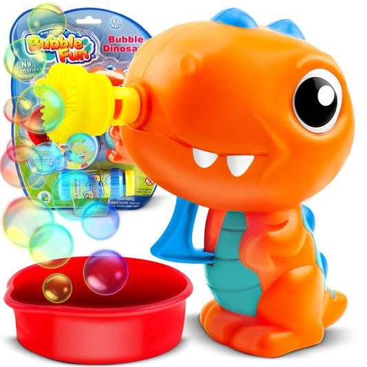 Ricokids dinozaurų burbulų mašina vaikams be baterijų nuo 3 metų spalvingas žaislas burbulams pūsti