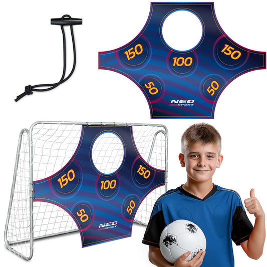 Futbolo taikinių kilimėlis 215x150 cm vaikams ir suaugusiems taiklumo treniruotėms lauke ar salėje
