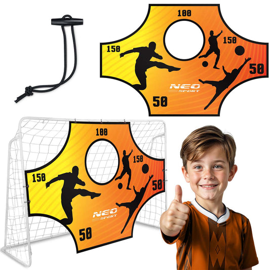 Futbolo vartų taiklumo kilimėlis 180x120 cm treniruotėms vaikams ir suaugusiems