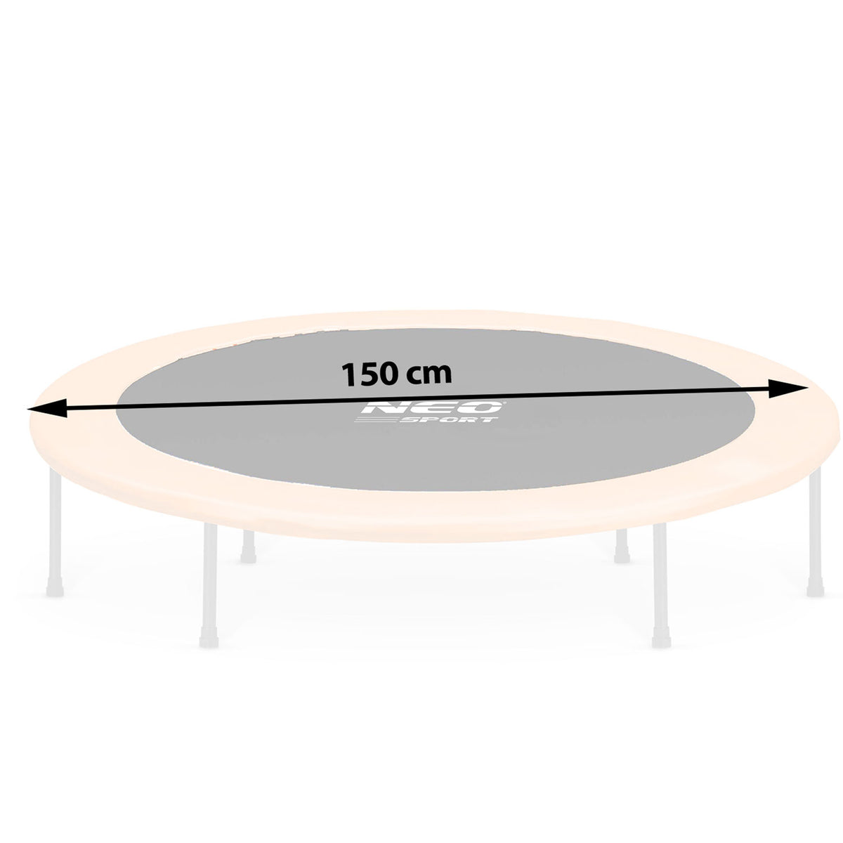 Batuto šokinėjimo kilimėlis Neo-Sport, 152 cm batutui, 30 spyruoklių