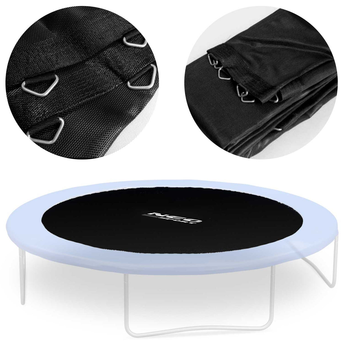 Trampolino kilimėlis 465 cm 90 spyruoklių 15ft Neo-Sport sodo batutui