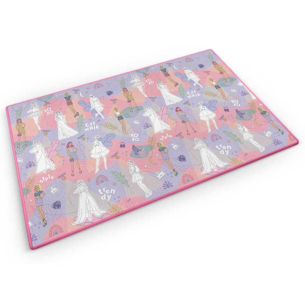 Vaikiškas ritininis spalvinimo kilimėlis Ricokids 200x120 cm su flomasteriais piešimui ir žaidimams