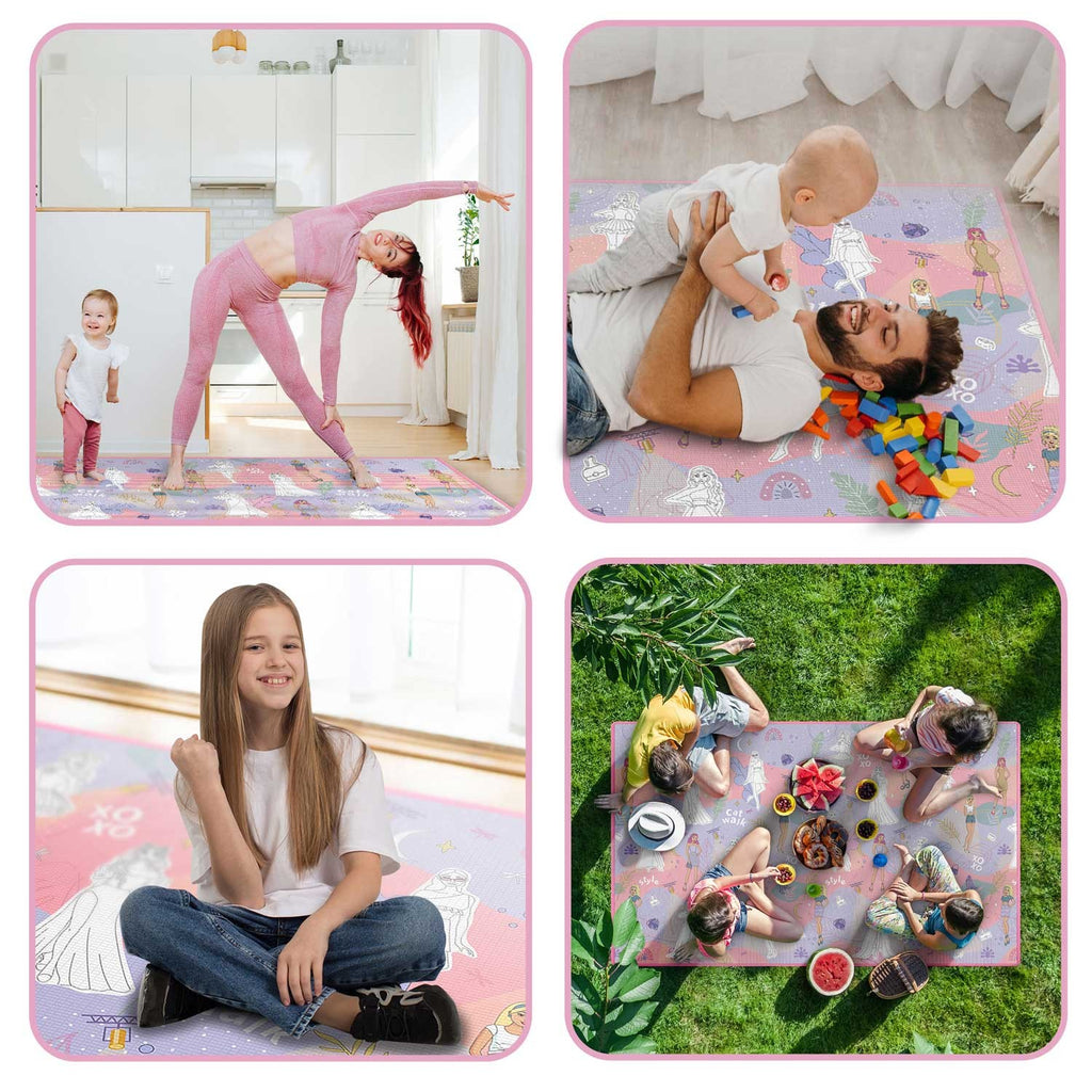 Spalvinimo kilimėlis vaikams Ricokids 200x120 EVA putplastis su flomasteriais lavinamajai veiklai