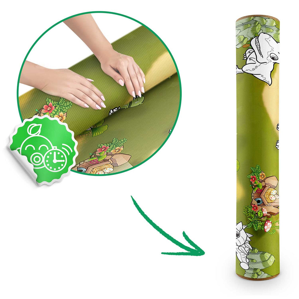 Spalvinimo kilimėlis vaikams Ricokids RK-344 120x90 cm su flomasteriais edukacinis putplasčio kilimėlis žaidimams ir kūrybai