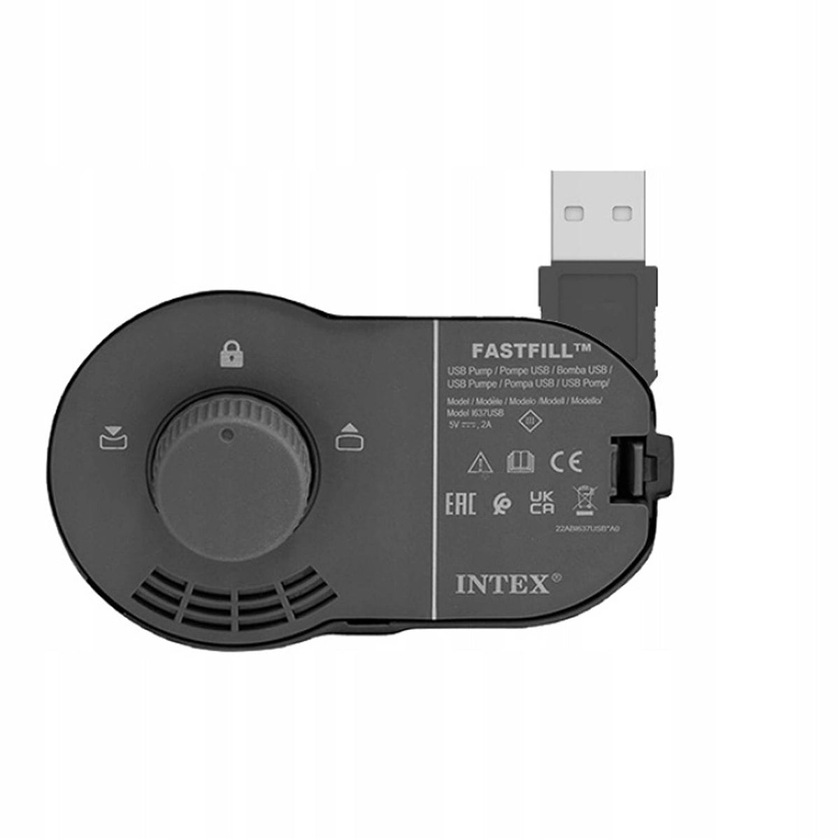 Pripučiamas čiužinys su USB pompa Intex, 191 × 99 × 36 cm