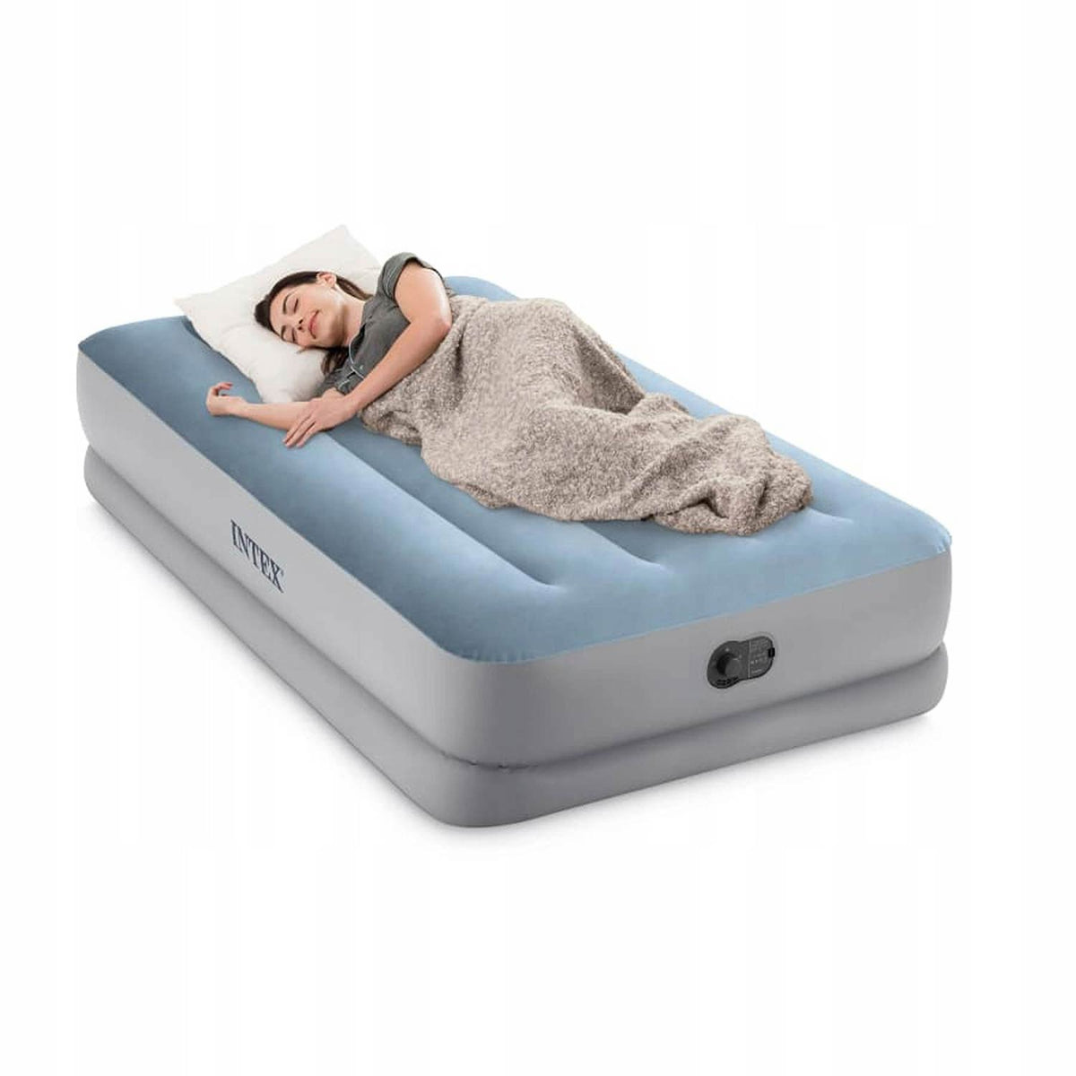 Pripučiamas čiužinys su USB pompa Intex, 191 × 99 × 36 cm