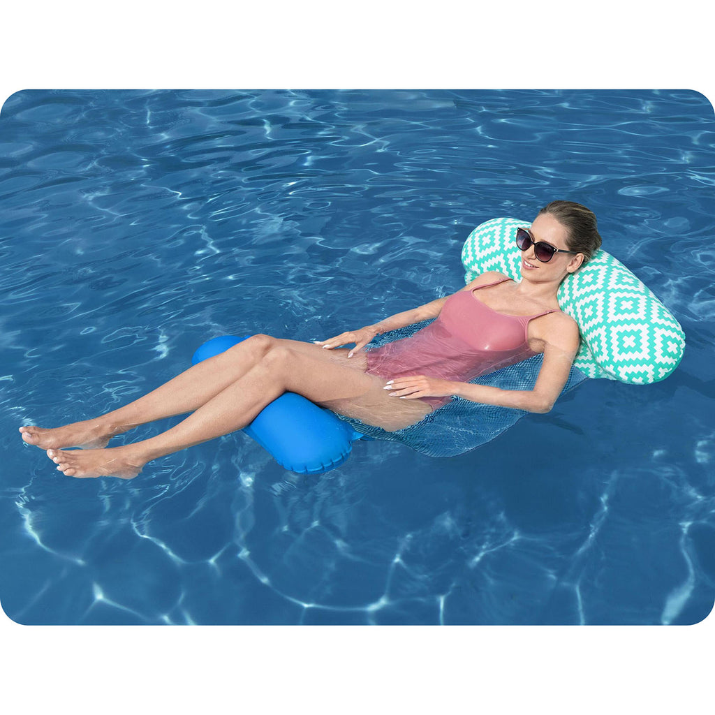 Bestway Comfort Plush pripučiamas plaukimo čiužinys suaugusiems 145x87 cm paplūdimiui baseinui ežerui