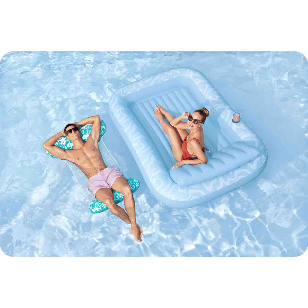 Bestway Comfort Plush pripučiamas paplūdimio čiužinys 140x87 cm suaugusiems ir paaugliams poilsiui prie vandens