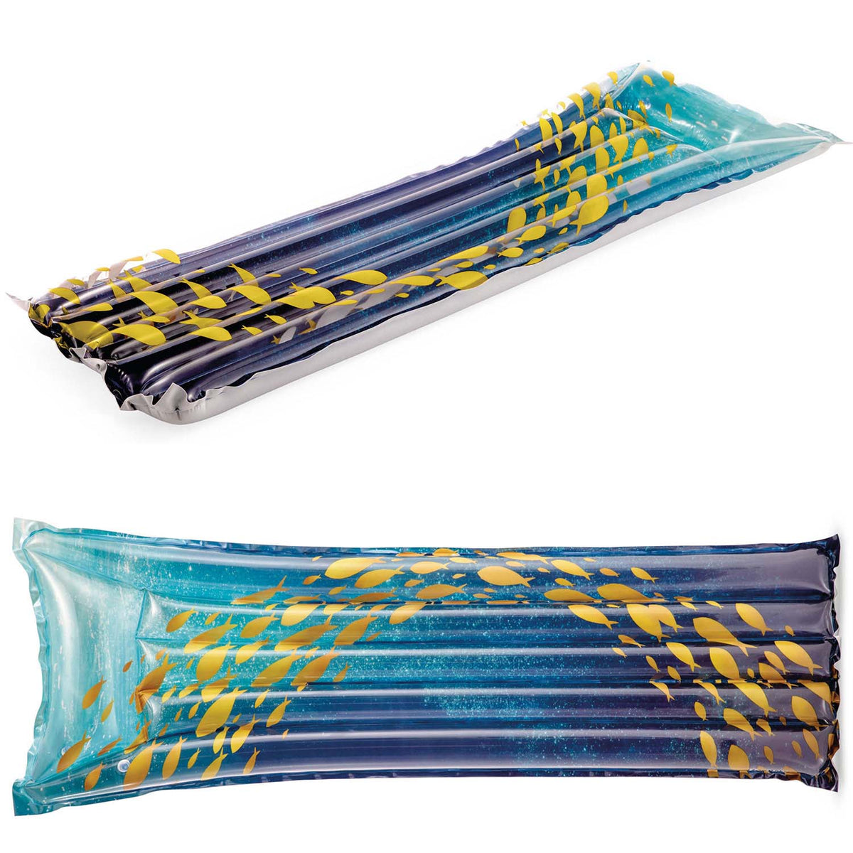 Plaukimo čiužinys žuvies formos 183x69 cm PVC poilsiui baseine ar prie jūros