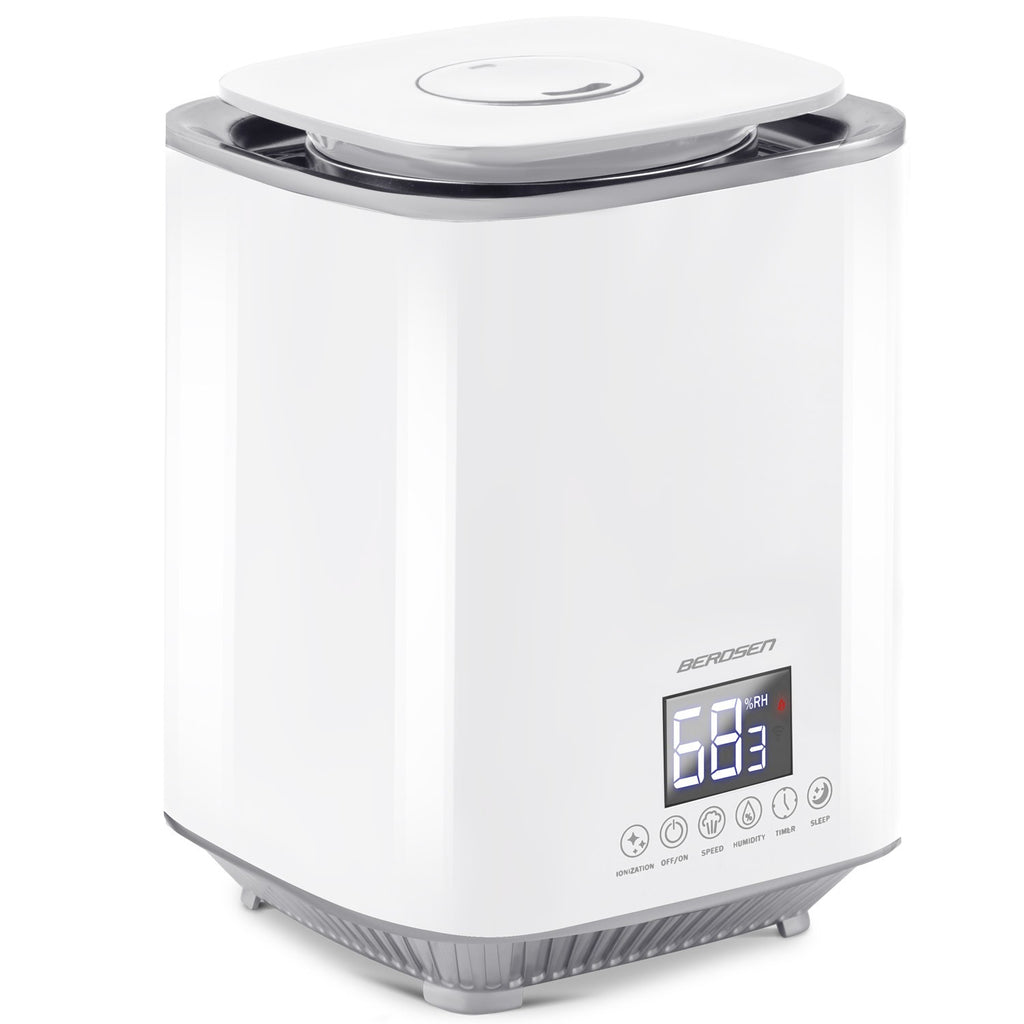 Baltas Berdsen oro drėkintuvas BD-502 su jonizacija aromaterapija ir LED ekranu