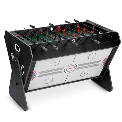 Besisukantis 3 in 1 žaidimų stalas Neo-Sport su oro rituliu foosball ir biliardu namams