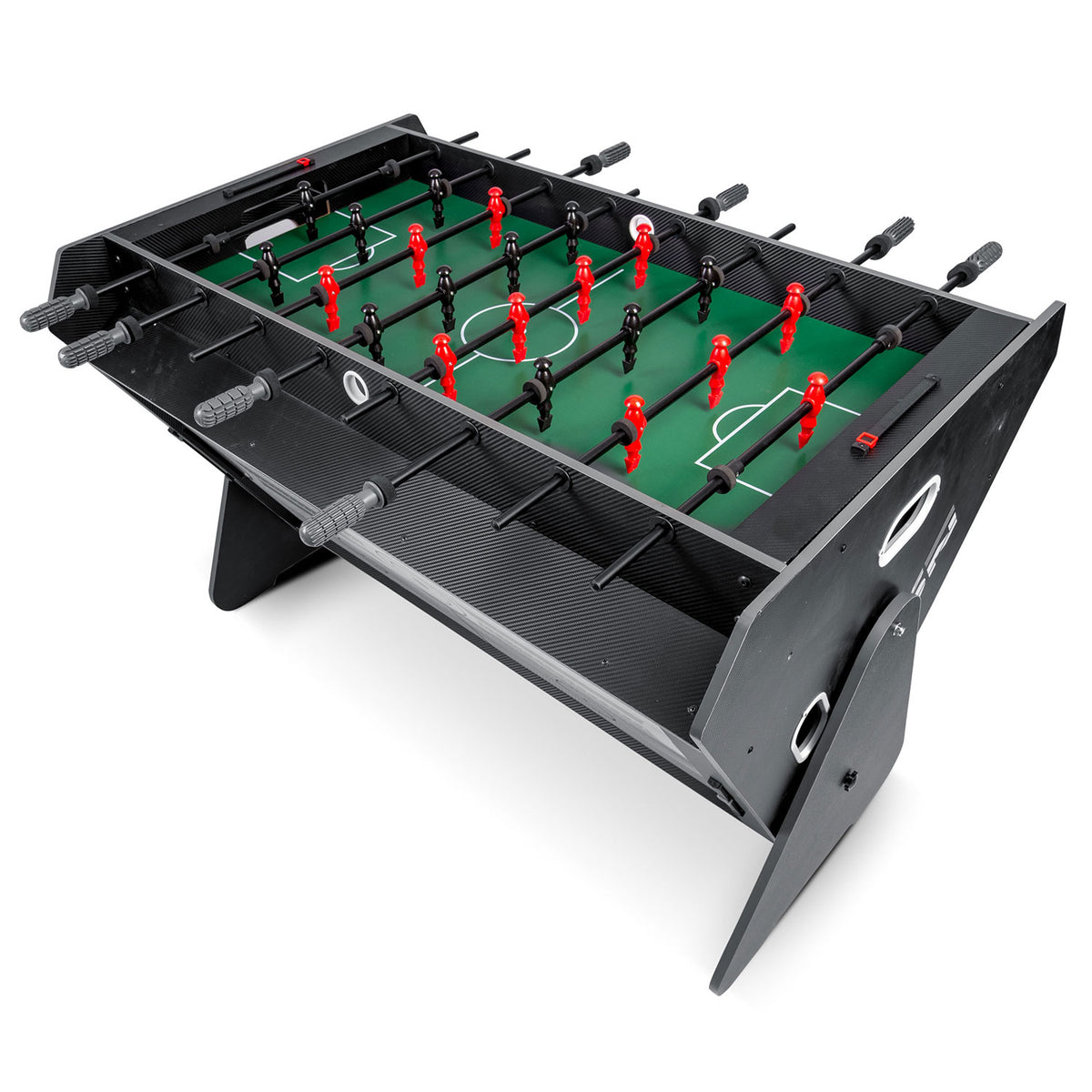 Besisukantis 3-in-1 žaidimų stalas Neo-Sport su biliardu oro rituliu ir stalo futbolu namams